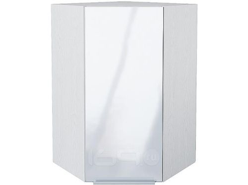 Шкаф верхний угловой Фьюжн ВУ 599 Angel-Белый