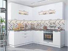 Модульный кухонный гарнитур Флэт-02 white in 2s 2340x2390/1700x600