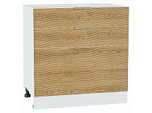 Шкаф нижний с 3-мя ящиками Терра W Ель Карпатская Белый 816*800*478