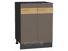 Шкаф нижний с 2-мя дверцами Терра D Смоки Софт Graphite 816*600*478