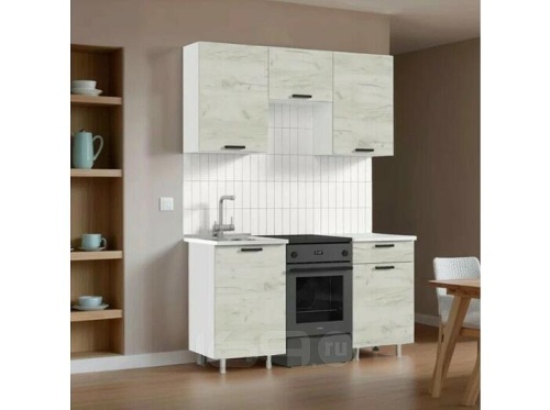 Кухонный гарнитур Рио дуб крафт белый 2140x1500x600