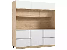 Кухонный гарнитур Карина пластер бьянко 2268x2200x600