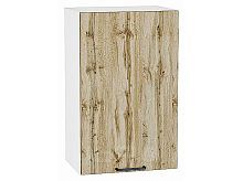 Шкаф верхний с 1-ой дверцей Флэт Wotan Oak 2S/Белый 716*450*318