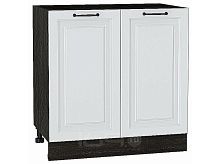 Шкаф нижний с 2-мя дверцами Ницца Blanco/Graphite 816*800*478
