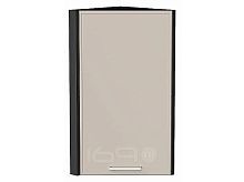 Шкаф верхний торцевой Квадро Кашемир/Graphite 716*300*307