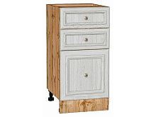 Шкаф нижний с 3-мя ящиками Шале White Dreamline Дуб Вотан 816*400*480