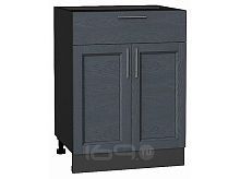 Шкаф нижний с 2-мя дверцами и ящиком Сканди Graphite Softwood Graphite 816*600*480