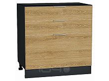 Шкаф нижний с 3-мя ящиками Терра W Ель Карпатская Graphite 816*800*478