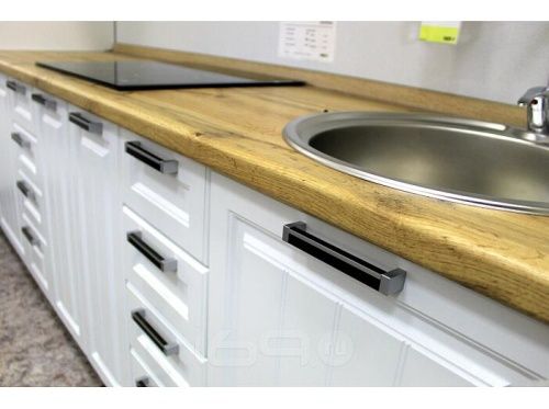 Модульный кухонный гарнитур Прага-01 белое дерево 2140x2600x600 фото 3