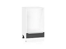 Шкаф нижний под духовку Фьюжн Stormy Silk/Белый 816*450*476