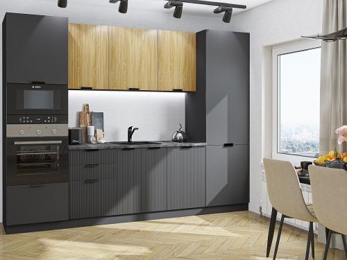 Евро Лайн-01 Дуб песочный/Антрацит