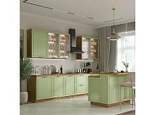 Модульный кухонный гарнитур Ницца дуб оливковый 2130x3400/1800x600