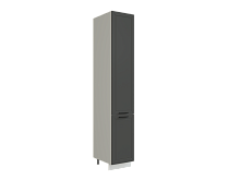 Шкаф П400Н с 2-мя дверцами Глетчер БЕЛ/МРН Ф20Н