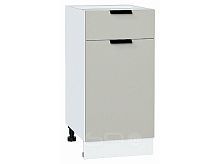 Шкаф нижний с 1-ой дверцей и ящиком Евро Агат / Белый 816*400*478