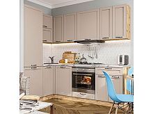 Модульный кухонный гарнитур Барселона-04 кашемир 2140x1490/1700x600