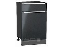 Шкаф нижний с 1-ой дверцей и ящиком Фьюжн Anthracite Graphite 816*500*480