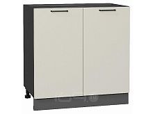 Шкаф нижний с 2-мя дверцами Флэт Cashmere In 2S/Graphite 816*800*478