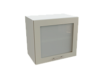 Шкаф ВГ509 верхний горизонтальный со стеклом Валерия-М БЕЛ/АЛЬБИОН/СОФТ Ф84Н