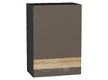 Шкаф верхний с 1-ой дверцей Терра DL Смоки Софт Graphite 716*500*318