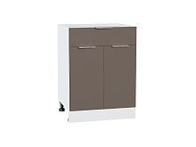 Шкаф нижний с 2-мя дверцами и ящиком Терра Смоки Софт