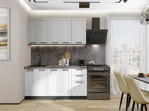 Нео-01 Grey Silk/White Silk