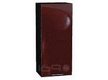 Шкаф верхний с 1-ой дверцей Валерия-М Гранатовый металлик Graphite