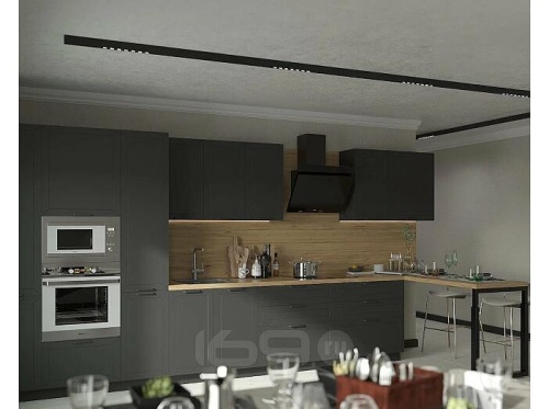 Модульный кухонный гарнитур Глетчер маренго силк 2130x4400x600 фото 3