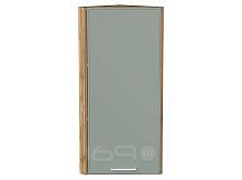 Шкаф верхний торцевой Квадро Аквамарин/Дуб Вотан 920*300*307