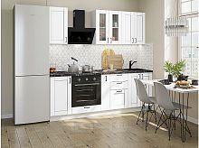 Модульный кухонный гарнитур Лофт-07 white silk 2140x2200x600