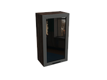 Шкаф В509 с 1-ой дверью со стеклом  Глетчер ДБК/МРН Ф35Н