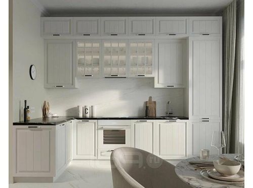 Модульный кухонный гарнитур Прага белое дерево 2690x3300/1600x600