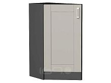 Шкаф нижний торцевой Лофт Grey Silk/Graphite 816*296*554