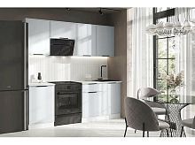 Кухонный гарнитур Николь браш деним блю 2150x2100x600