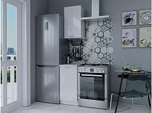 Модульный кухонный гарнитур Валерия-М-13 белый глянец 2336x400x600