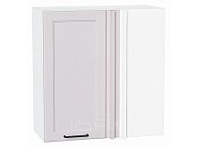 Шкаф верхний прямой угловой Барселона Кашемир Белый 716*690*351