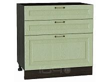 Шкаф нижний с 3-мя ящиками Ницца Дуб оливковый/Graphite 816*800*478