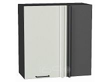Шкаф верхний прямой угловой Флэт Cashmere In 2S/Graphite 716*690*345