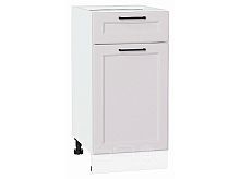 Шкаф нижний с 1-ой дверцей и ящиком Барселона Кашемир Белый 816*400*484