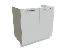Шкаф М800 с 2-мя дверцами Мемфис БЕЛ/БЕЛ/СОФТ Ф50
