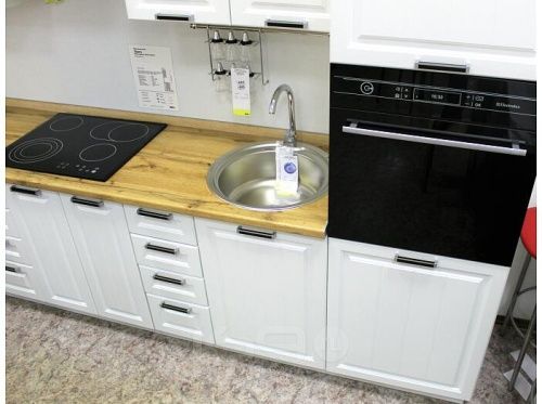 Модульный кухонный гарнитур Прага-01 белое дерево 2140x2600x600 фото 6