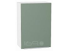 Шкаф верхний с 1-ой дверцей Фьюжн Silky Mint Белый 716*500*320