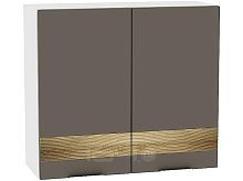 Шкаф верхний с 2-мя дверцами Терра D В 800 Смоки Софт-Белый