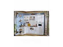 Кухонный гарнитур Милано белая текстурная 2140x2600x600