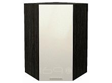 Шкаф верхний угловой Валерия-М Бежевый металлик Graphite 920*600*600