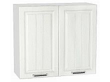 Шкаф верхний с 2-мя дверцами Прага Белое дерево Белый 716*800*318