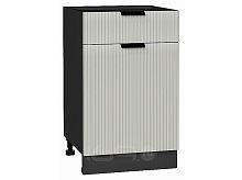 Шкаф нижний с 1-ой дверцей и ящиком Евро Лайн Агат / Graphite 816*500*478