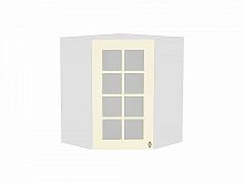 Шкаф верхний угловой остекленный Прованс Ваниль