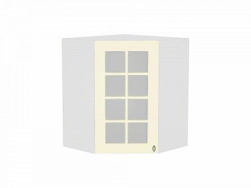 Шкаф верхний угловой остекленный Прованс Ваниль