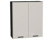 Шкаф верхний с 2-мя дверцами Фрейм Cream Silk Graphite 920*800*324