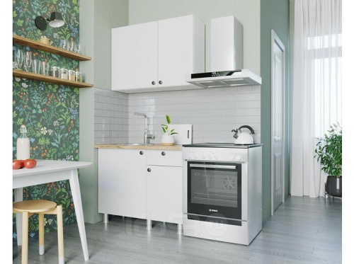 Кухонный гарнитур Деми белый 2090x1000x600